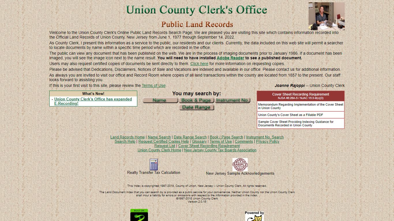 Redirecting to UCPA - County of Union